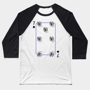 7 of clubs Baseball T-Shirt